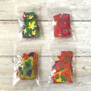 Scratch & Sniff Fruit Themed Craft Kids Stickers Bundle Lot Strawberries NEW
